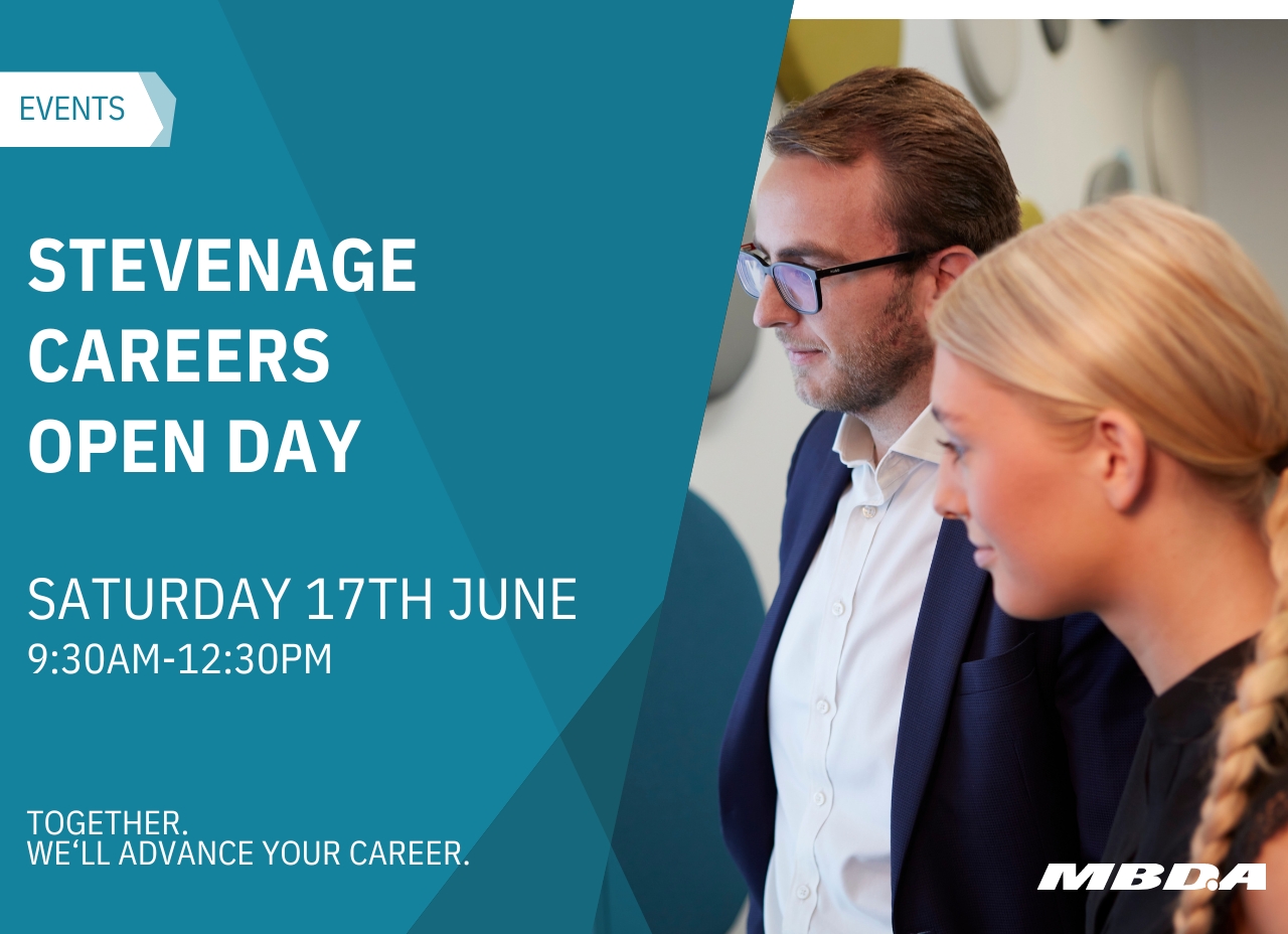 Stevenage Careers Open Day - 17th June 2023 :: MBDA Careers